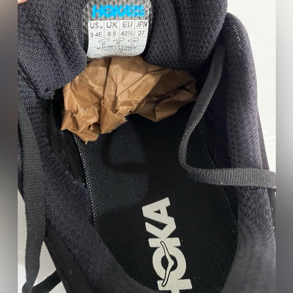 Hoka Bondi 9 Sneakers Men’s Size 9 Extra Wide Black White - Picture 9 of 12